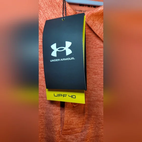 Under Armour Men's Polo Shirt - Heathered Orange - Picture 5 of 7